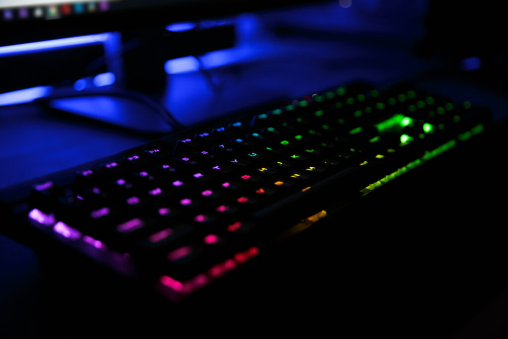 Gamer tastatur med lys